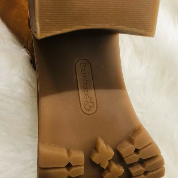 Baretraps Women's Ankle Boots Cold Weather Hadlee Faux Suede Brown 6.5M NWB - Picture 4 of 10